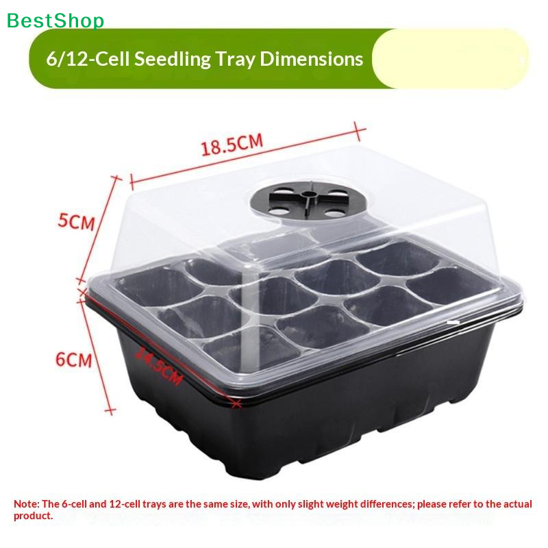 6/12-Cell Home Seed Starter Tr - Humidity Dome Kit 评论和价格